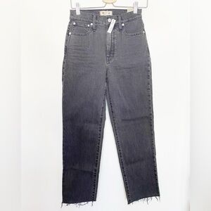 NWT Madewell Perfect Vintage Straight Jean in Lunar Wash